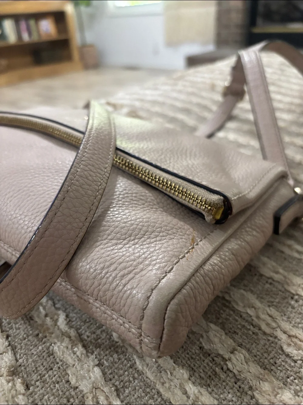 Kate Spade Leila Mini Crossbody Pebbled Leather Fold-Over‎ Crossbody Bag